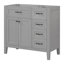 Meuble-lavabo de salle de bain sans lavabo, base d'armoire seulement, armoire de salle de bain avec tiroirs-872806345
