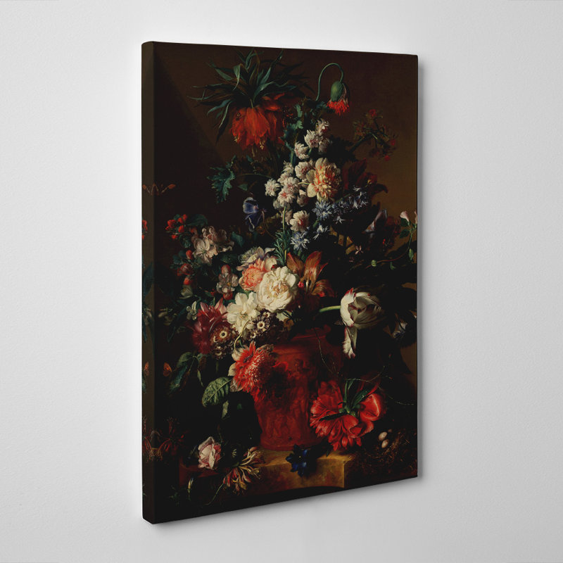 Jan Van Huysum - Wrapped Canvas Painting, 60cm H x 40cm W
