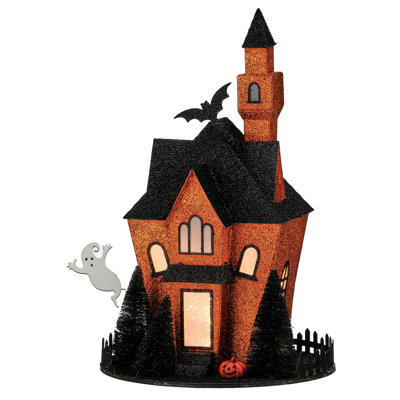 Maison hantée en carton 13,5 "DEL