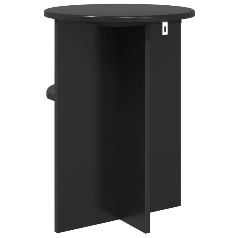 End Table, Black Oak