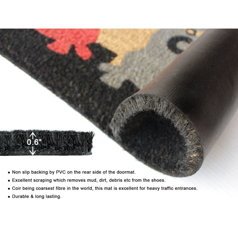 Tapis antidérapant 30 po x 18 po pour l'intérieur et l'extérieur