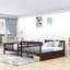 Lit superposé double en bois avec tablettes Mattawa-1863475190