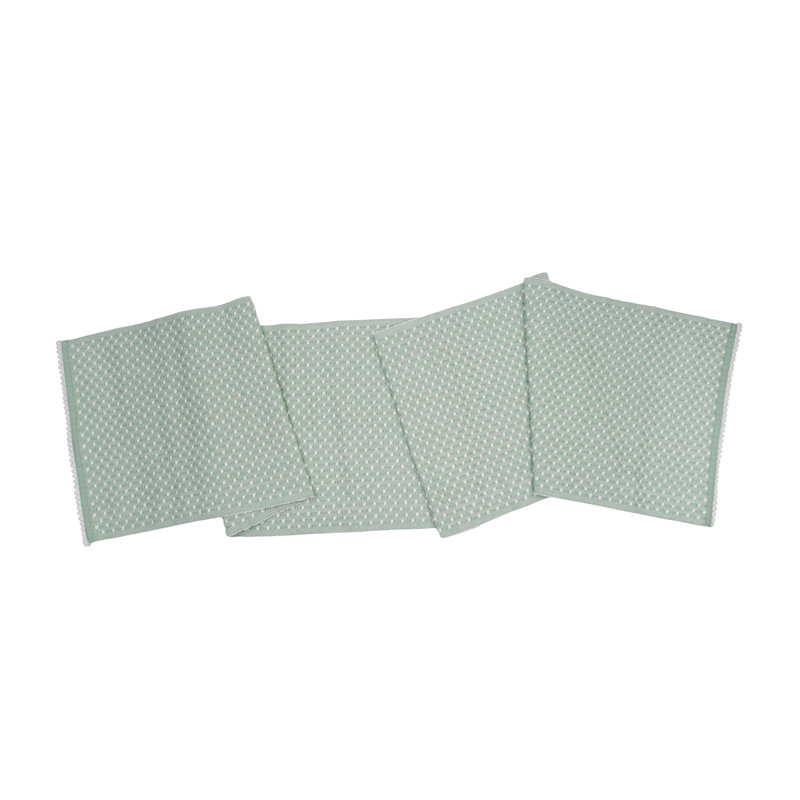 Bahar Cool Mint Table Runner, Green