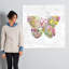 Art sur toile papillon des fleurs-22231195