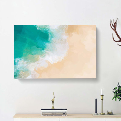 Kelingking Beach in Indonesia in Abstract - Wrapped Canvas