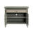 Luna 35.75 in. Gray Solid Wood 1 Drawer 2 Door Media Credenza_Accent Cabinet