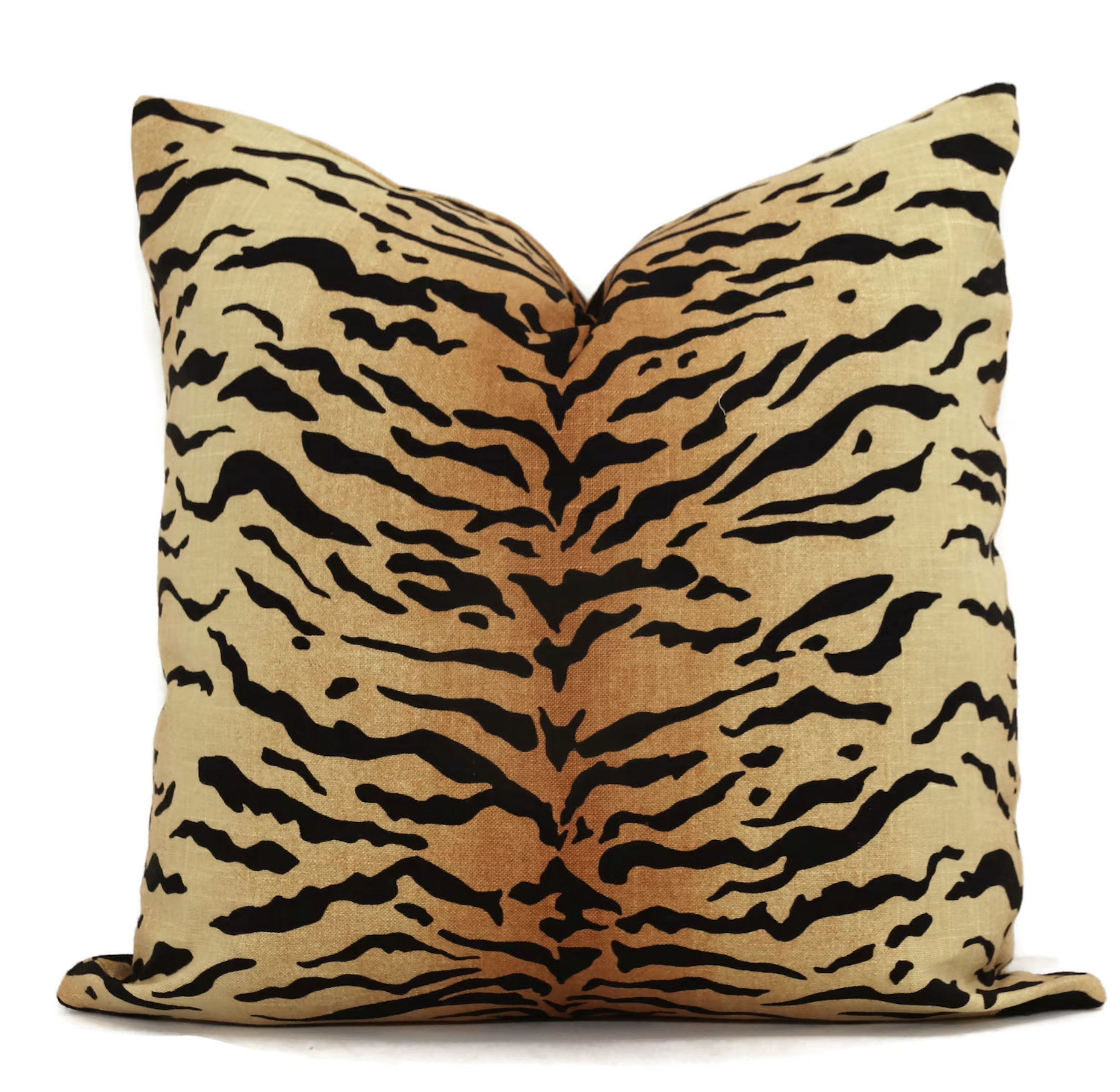 Metrohouse Designs Tiger Linen Square Pillow Cover and Insert | Perigold