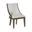 Chaise de salle à manger rembourrée avec accoudoirs (ensemble de 2)