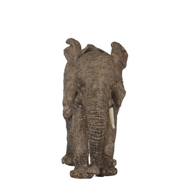13x5x10" Tai Polyresin Elephant Accent, Walking