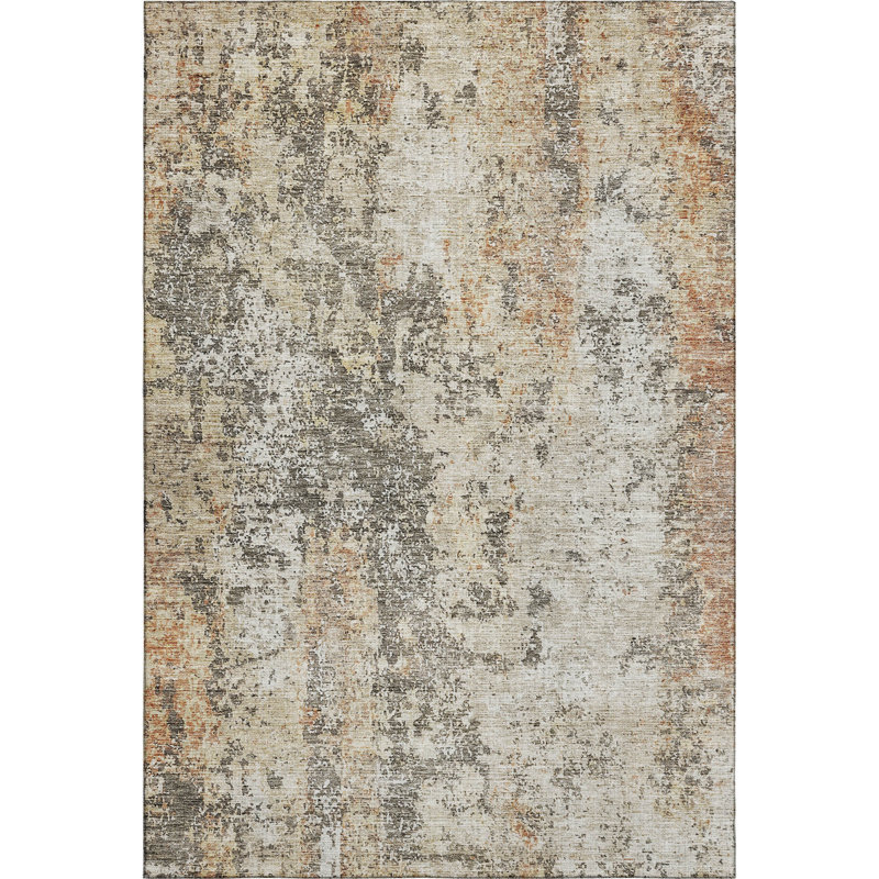 Premium Machine Washable Gurubaksh AMF1161 Modern Rug, Rectangle 10' x 14'