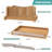 Bamboo Bread Slicer With Serrated Knife, Adjustable Bread Slicer Guide With 3 Thickness Size, Foldable Compact Chopping Cutting Board With Crumb Tray, Great For Homemade Bread, Cakes, Bagels