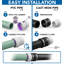 Adaptateur 1-1 / 2 po en PVC blanc sans embout en PVC, raccord de plomberie à embout Spigot X