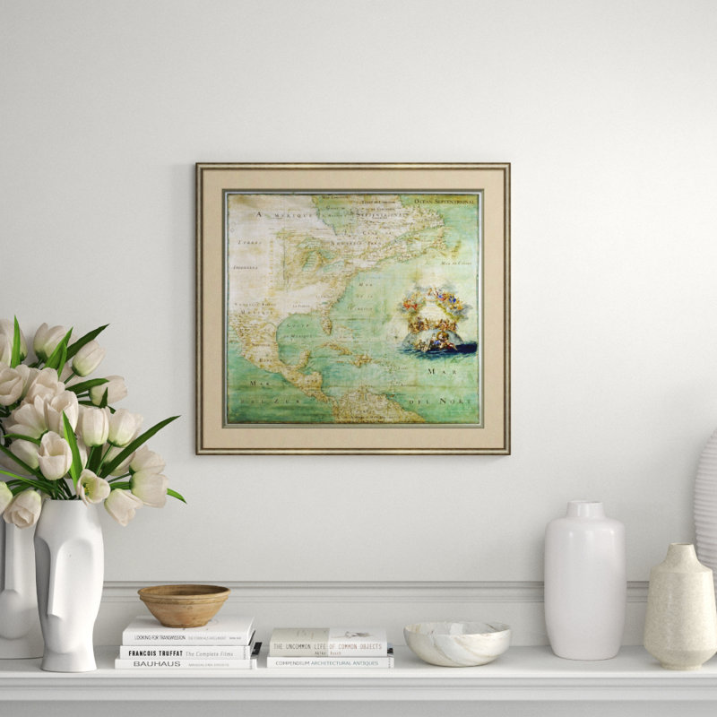 Map Of The Americas 1 Giclee Print by Finn And Ivy