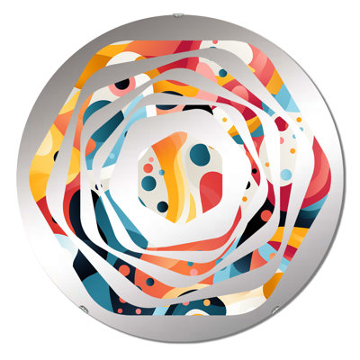 Colorful Popart Playful Mirage - Amorphe Decorative Mirror