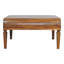 Table basse à cadre courbé
