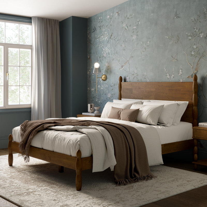 Eloise Solid Wood Spindle Bed, King