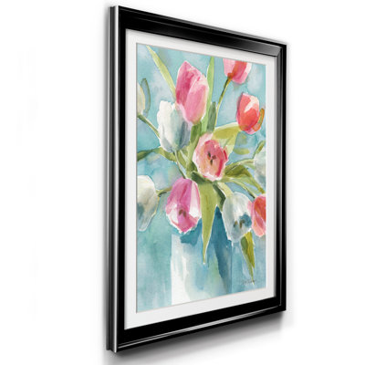 " Today's Tulips I " Painting Print