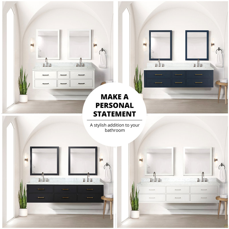 Ensemble de meuble-lavabo simple blanc l 24 po x P 18 po, plateau en acrylique et robinet
