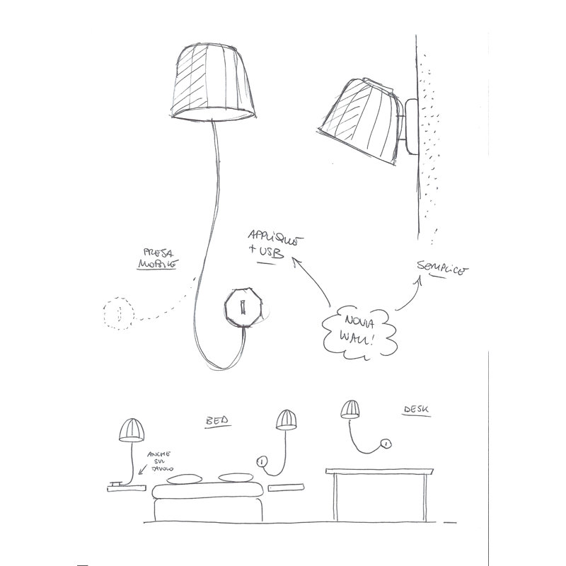Steel Armed Sconce, Green