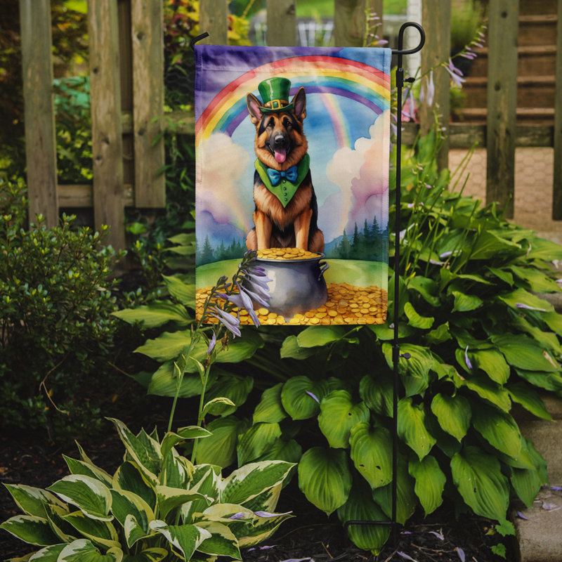 Drapeau de jardin double face en polyester H 15,5 po x l 11,25 po St Patrick's Day