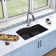 33" x 22" x 10" Double Basin Undermount Kitchen Sink with Faucet