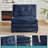 Moderm Upholstered Chenille Armless Compression Accent Chair-1620947978