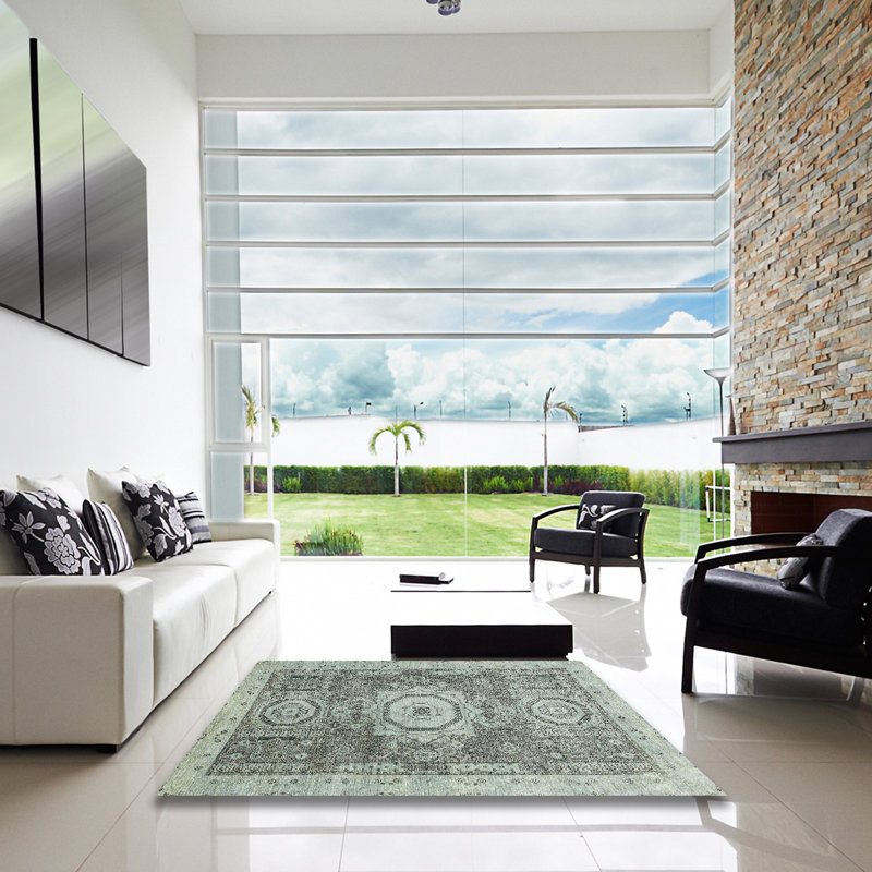Tapis abstrait moderne 2346, Carré 8 pi