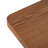 Solid Wood Rectangular Dining Table Natural 29.5"H x 35.5"D x 63"W