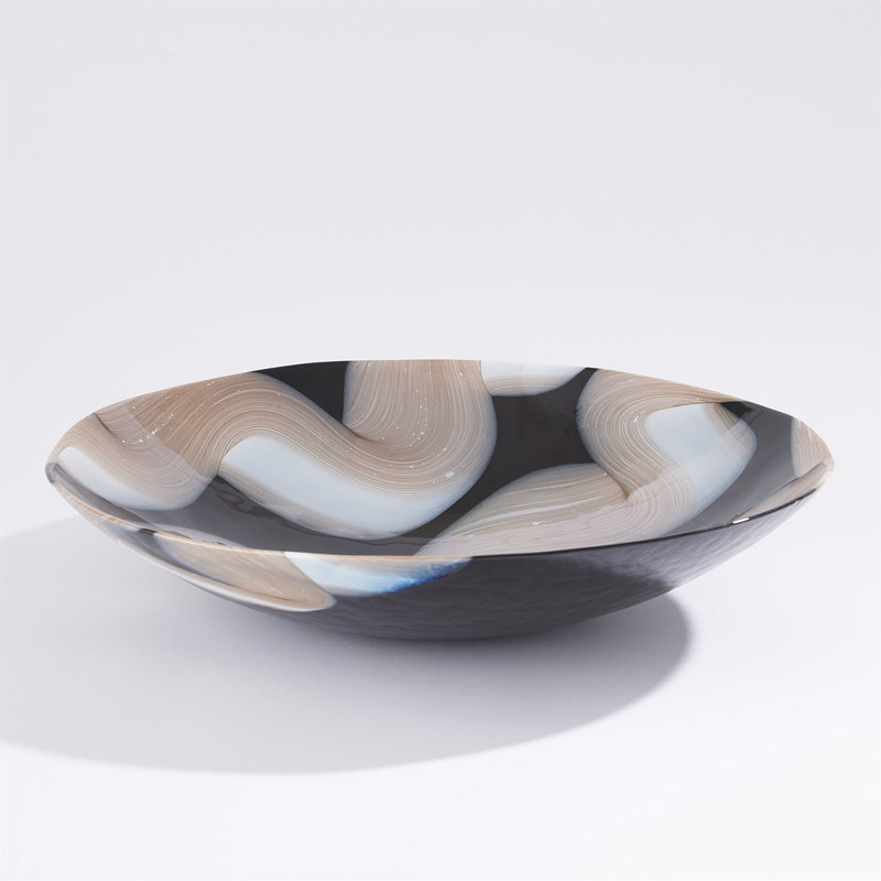 Swoon Glass Abstract Charger