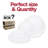 Clear Economy Round Plastic Dinnerware Value Set - 120 Sets