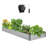 Metal Raised Garden Bed, 12 x 4 x 1 ft Outdoor Galvalume Planter Garden Box, Open Bottom Design, Large Planter Raised Bed for Growing Vegetables, Flowers, and Succulents, Galvanized Color
