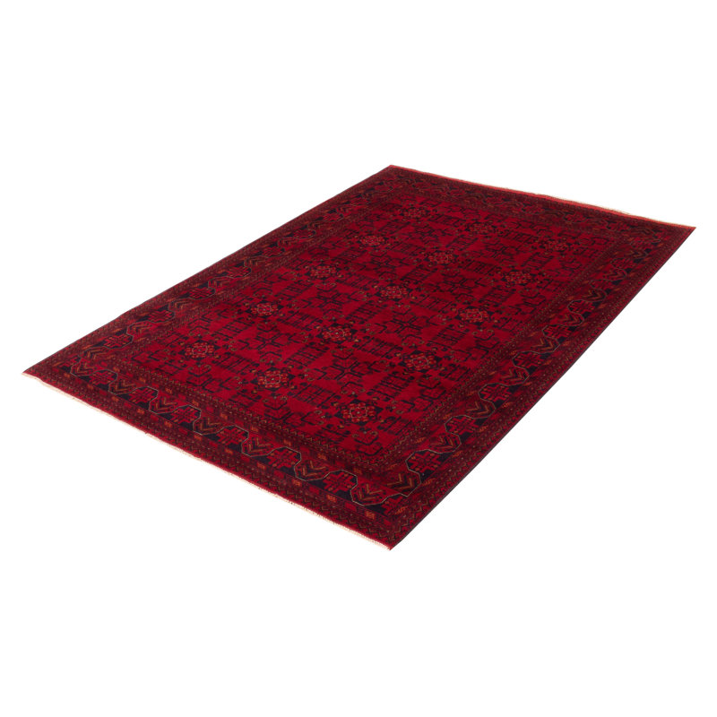 Tapis rouge foncé 6 pi 8 po x 9 pi 8 po Finest Esari