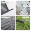 plant pattern indoor/outdoor garden patio rug waterproof grey white，leaves area rug-1530171851