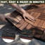 31cm L x 31cm W Solid Wood Interlocking Deck Deck Tile Kit-2110090923
