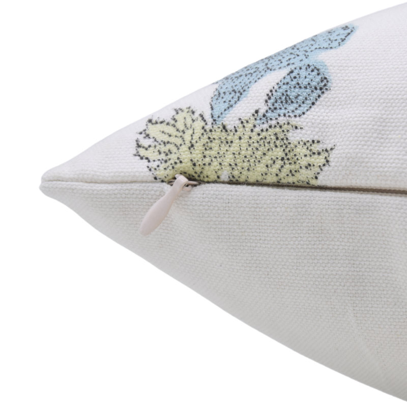  Housse de coussin en coton Floral, H 22 po x l 22 po