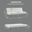 Canapé-lit futon simple 32,67 po Cnut, canapé-lit en similicuir, canapé-lit futon convertible avec pieds en métal-1148084103