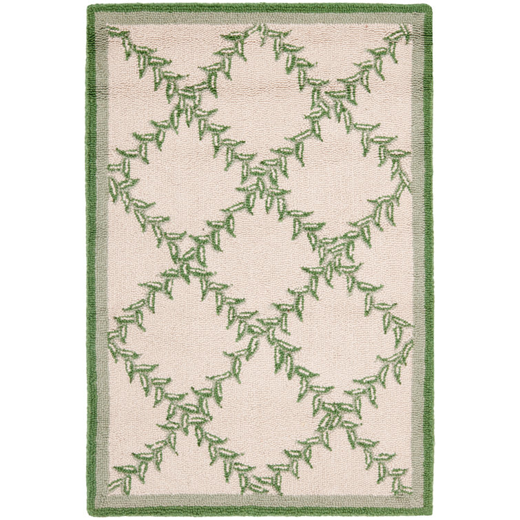 Jonsson Hand Hooked Wool Pile Geometric Rug
