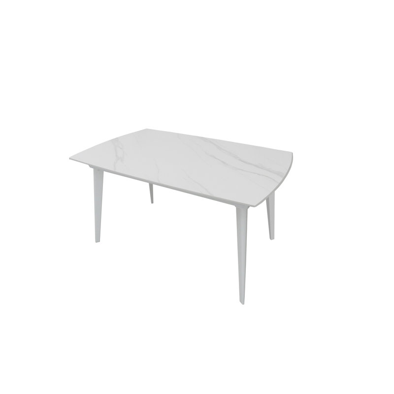 Adlie Extendable Metal Base Dining Table