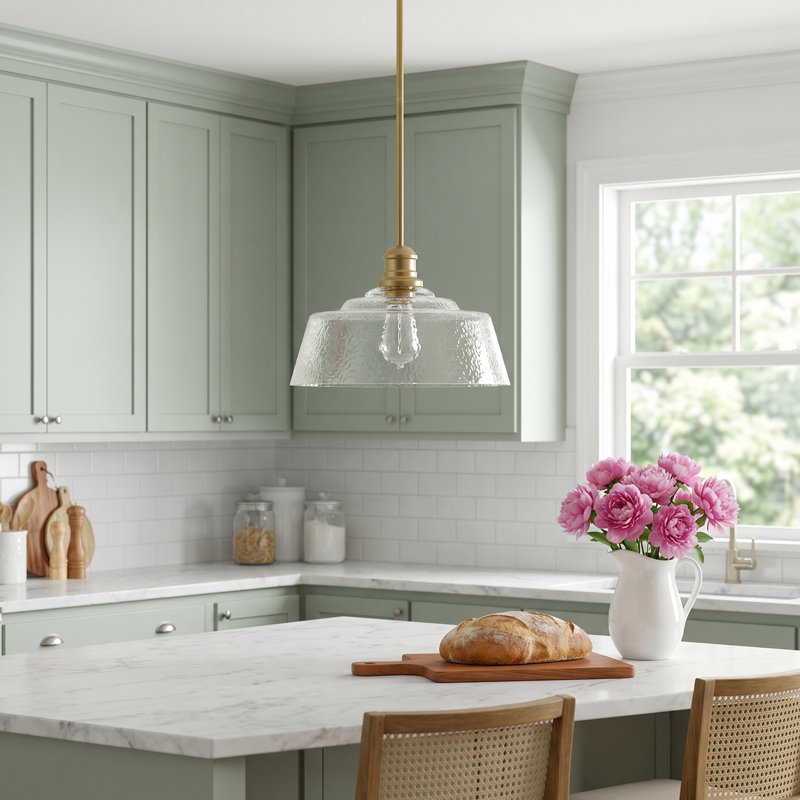 Lindholm 1 - Light Single Dome Pendant in Natural Brass, Natural Brass