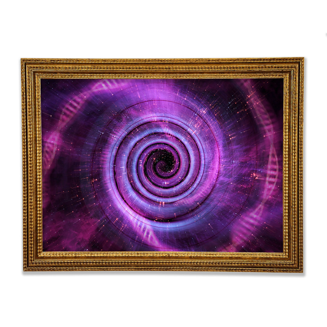 Wormhole Pink - Einzelner Bilderrahmen Kunstdrucke