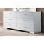 Commode blanche et chrome