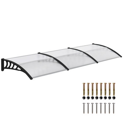 Dongguan Xiyite Trading Co., Ltd. 303 cm W x 96 cm D Polycarbonate Door / Window Awning