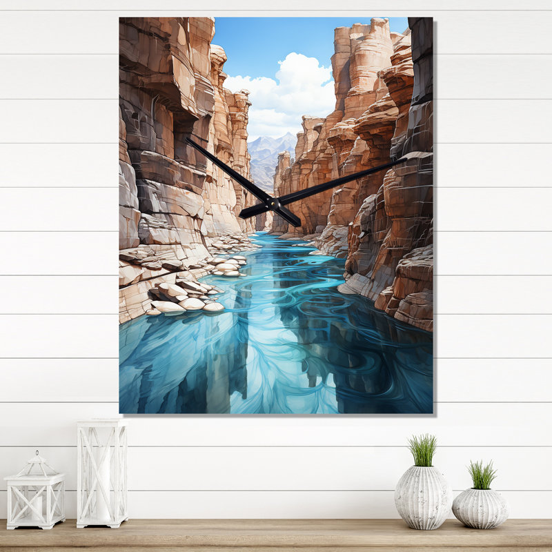 Horloge murale Canyon Endless Journey, H 28 po x l 12 po x P 1 po