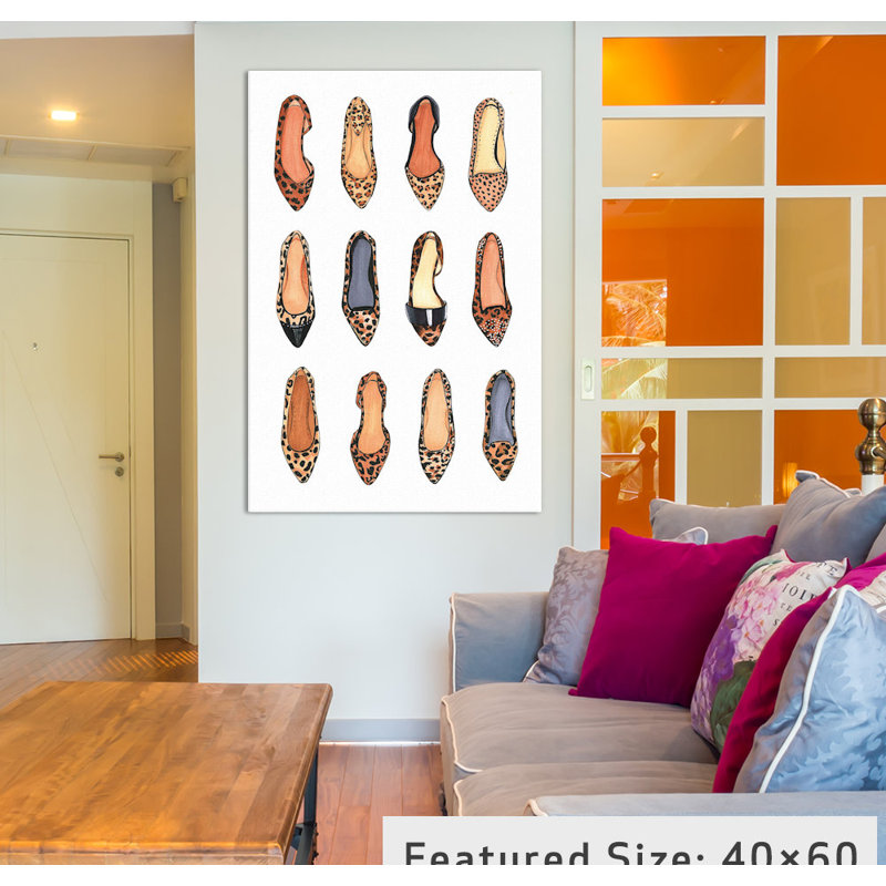 Leopard est netural, reproduction d’art sur toile tendue, H 12 po x l 8 po x P 0,75 po, Toile tendue, Pas de tapis