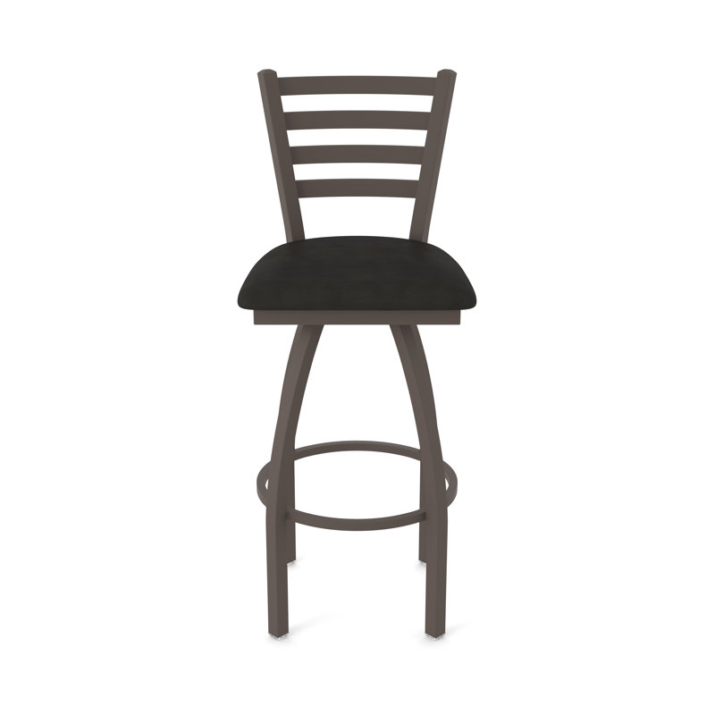 Tabouret pivotant Jackie, Vinyle - espresso Canter, Bronze, Très grand (siège d'une hauteur de 36 po)