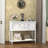 Farmhouse Wood Console Table with Drawers and Cabinet for Entry and Living Room-1925925148