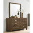 Commode 6 tiroirs avec miroir Miquell