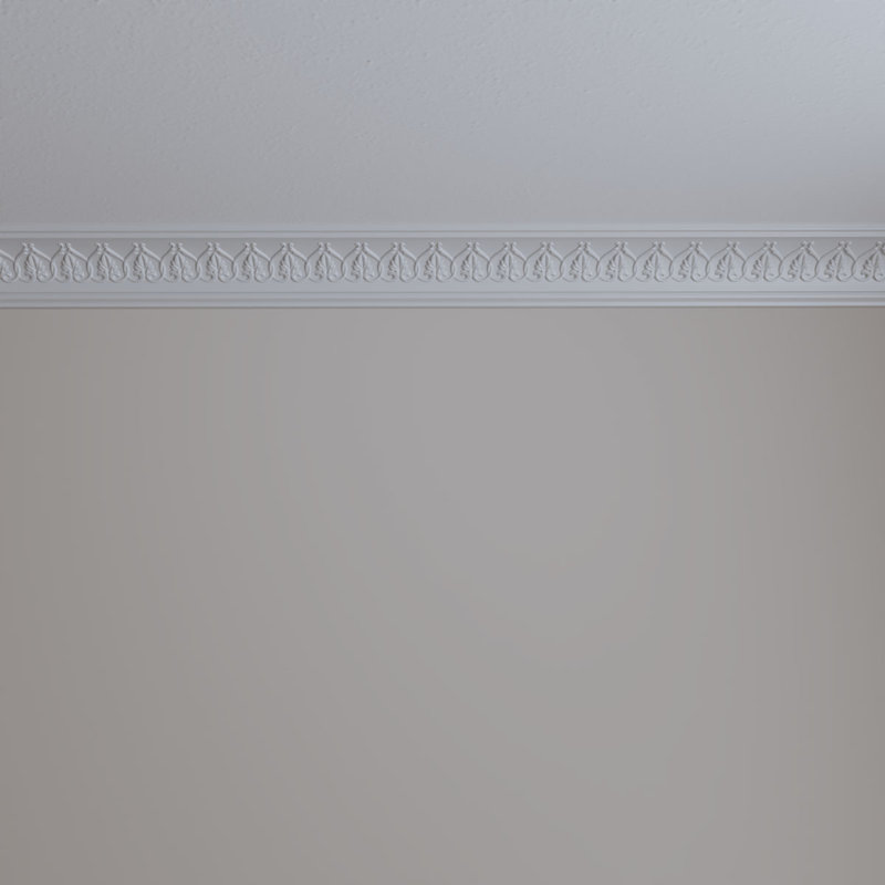 3"H x 3"P x 4 1/4"F x 94 1/2"L, (1 3/4" Repeat), Rachelle Crown Moulding