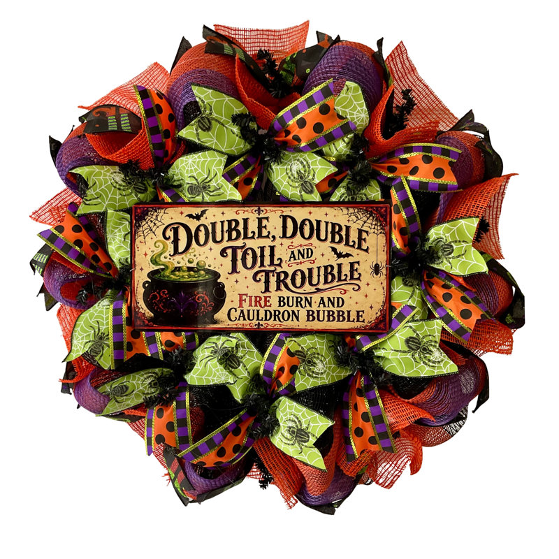 Couronne d'Halloween double, 24 Inch