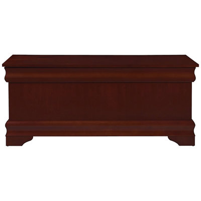 Warm Brown Chest With Classic Styling, - Lined To Keep Blankets Soft And Dry, Ideal For Guest Room, 20x47x17 Inches In Finish, Simple Design Elegant Elements, Linen Family Keepsake Storage,